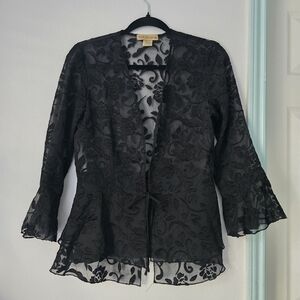 Notations Black Lace Jacket size S